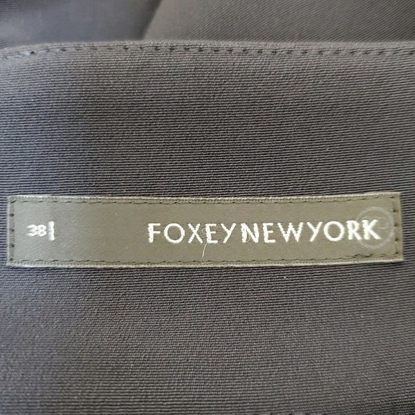 フォクシーニューヨーク FOXEY NEW YORK スカート サイズ38 M - 黒 レディース ひざ丈 ボトムス_画像3