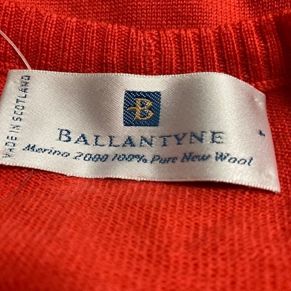 バランタイン Ballantyne カーディガン サイズ4 XL - レッド レディース 長袖/ロング丈 トップス_画像4