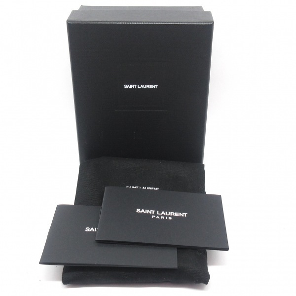 厳選アイテム サンローランパリ SAINT LAURENT PARIS キーケース 685557 - レザー 黒 4連フック 新品同様 財布