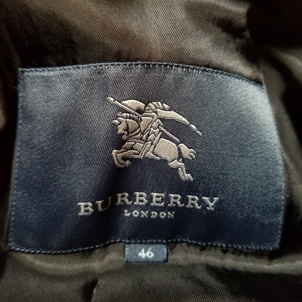 バーバリーロンドン Burberry LONDON トレンチコート サイズ46 XL - 黒 レディース 長袖/春/秋 コート_画像3