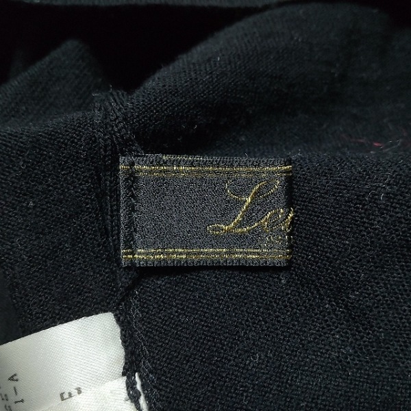 レリアン Leilian 長袖セーター サイズ9 M - 黒 レディース タートルネック トップス_画像3
