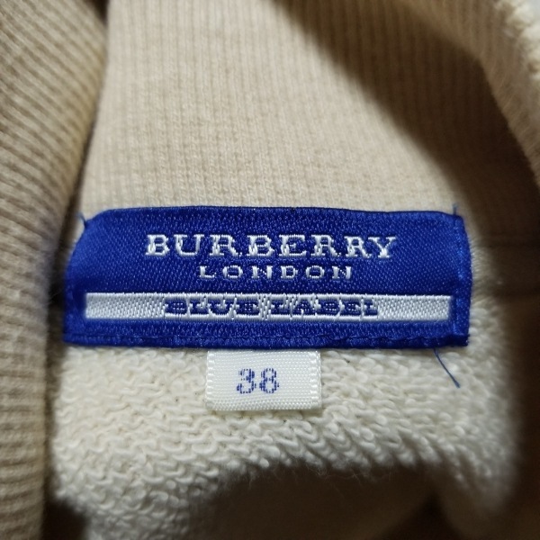 バーバリーブルーレーベル Burberry Blue Label ブルゾン サイズ38 M - アイボリー×黒×マルチ レディース 長袖/チェック柄/春/秋_画像3