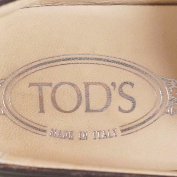 トッズ TOD'S ローファー 39 - レザー ダークブラウン レディース 靴_画像5