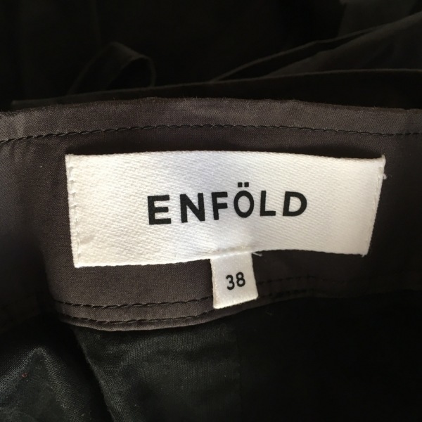 エンフォルド ENFOLD パンツ サイズ38 M - ダークグレー レディース クロップド(半端丈)/ラップ ボトムス_画像3