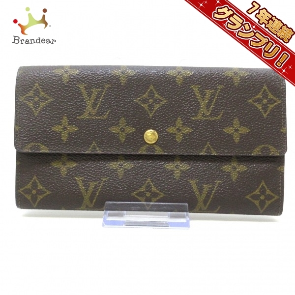 ルイヴィトン LOUIS VUITTON 長財布 M61725 ポシェット・ポルト モネ クレディ MI0943 財布 モノグラム_画像1