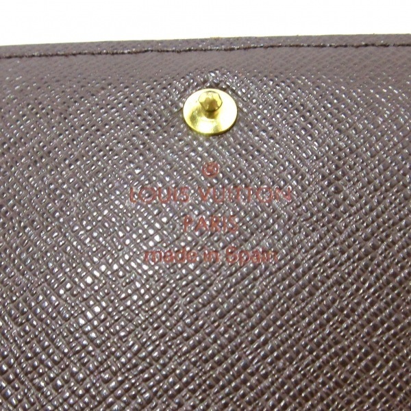 ルイヴィトン LOUIS VUITTON 2つ折り財布 N61736 ポルトフォイユ・トレゾール ダミエ・キャンバス エベヌ CA0088 財布 ダミエ_画像5