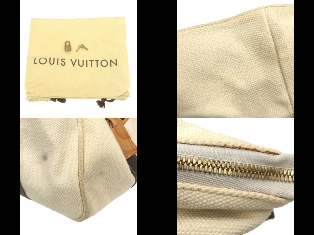 ルイヴィトン LOUIS VUITTON ボストンバッグ M40030 サック・ウィークエンド エクリュ FL0065 バッグ アンティグア_画像10