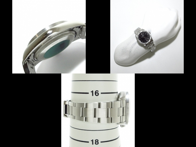 ROLEX(ロレックス) 腕時計 エアキング 14010M メンズ SS/12コマ/ファインリーエンジンターンドベゼル 黒_画像10