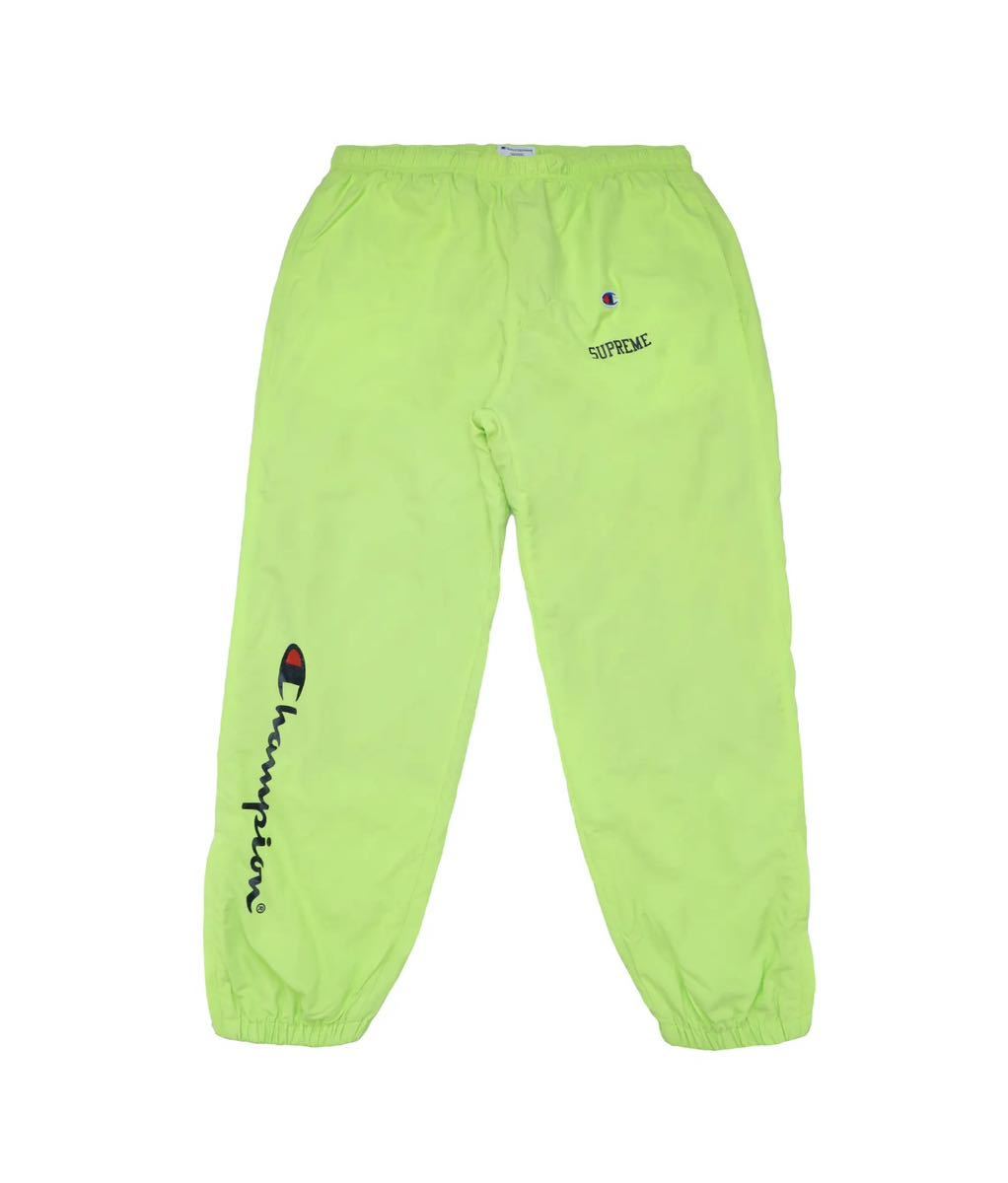  【1円〜】supreme champion track pants L lime パンツ シュプリーム トラックパンツ スウェット_画像1