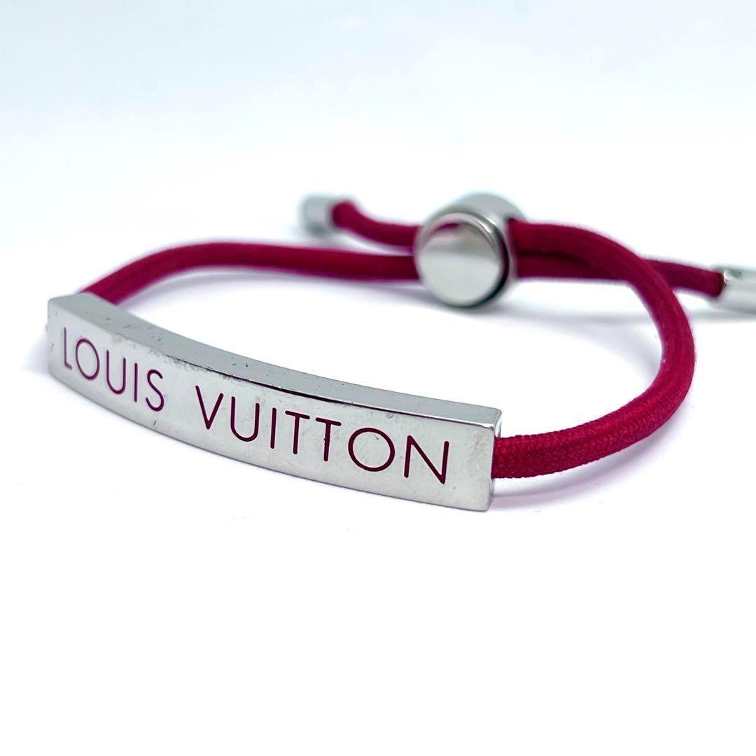 LOUIS VUITTON Louis Vuitton M69311 латунь reLV Space Logo plate браслет 