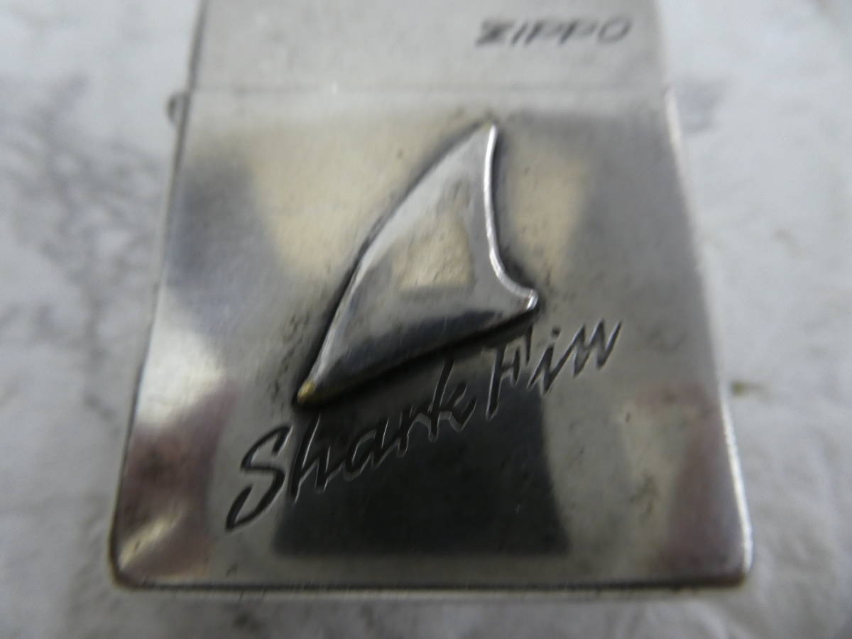 ☆ ZIPPO ジッポー Shark Fin シャークフィン ライター 喫煙具 火花のみ確認済み 中古品 1円スタート ☆_画像3