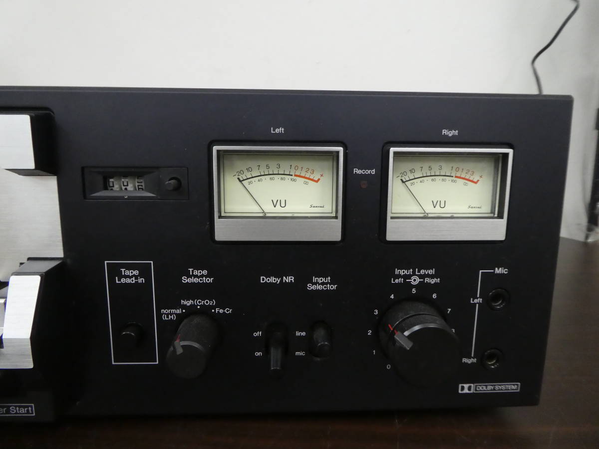 ☆ SANSUI サンスイ SC-1 カセットデッキ 現状品 中古 通電のみ確認 1円スタート ☆_画像5