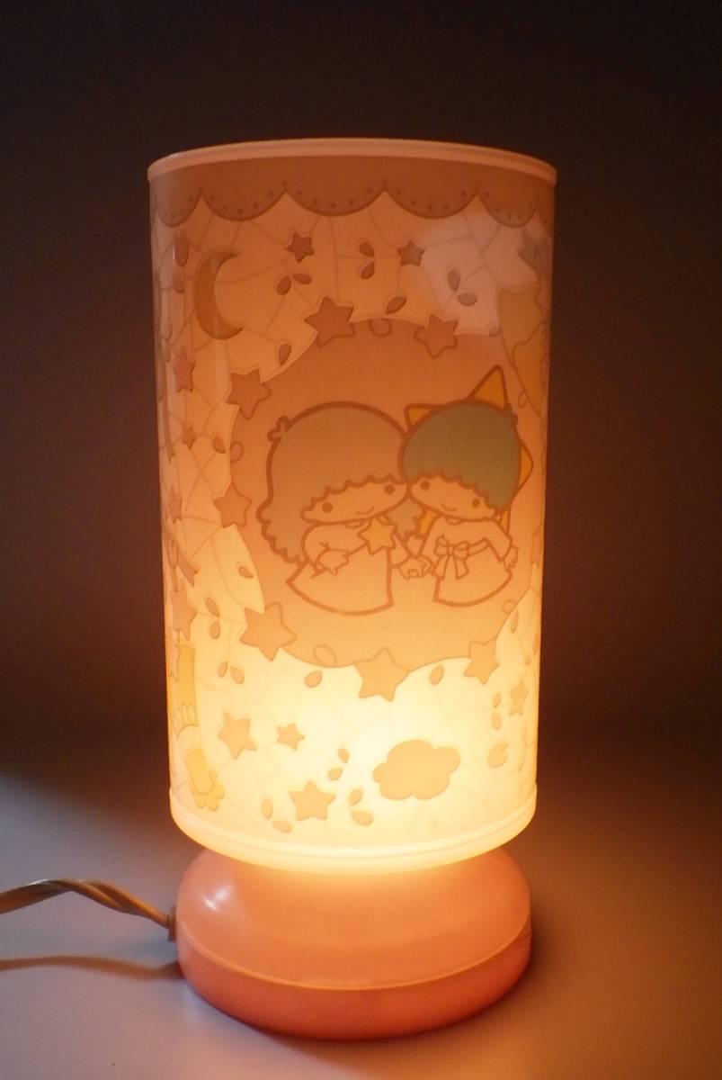 レア 希少 当時物 サンリオ レトロ キキララ リトルツインスターズ 1976 日本製 電球付 照明 ライト ルームランプ