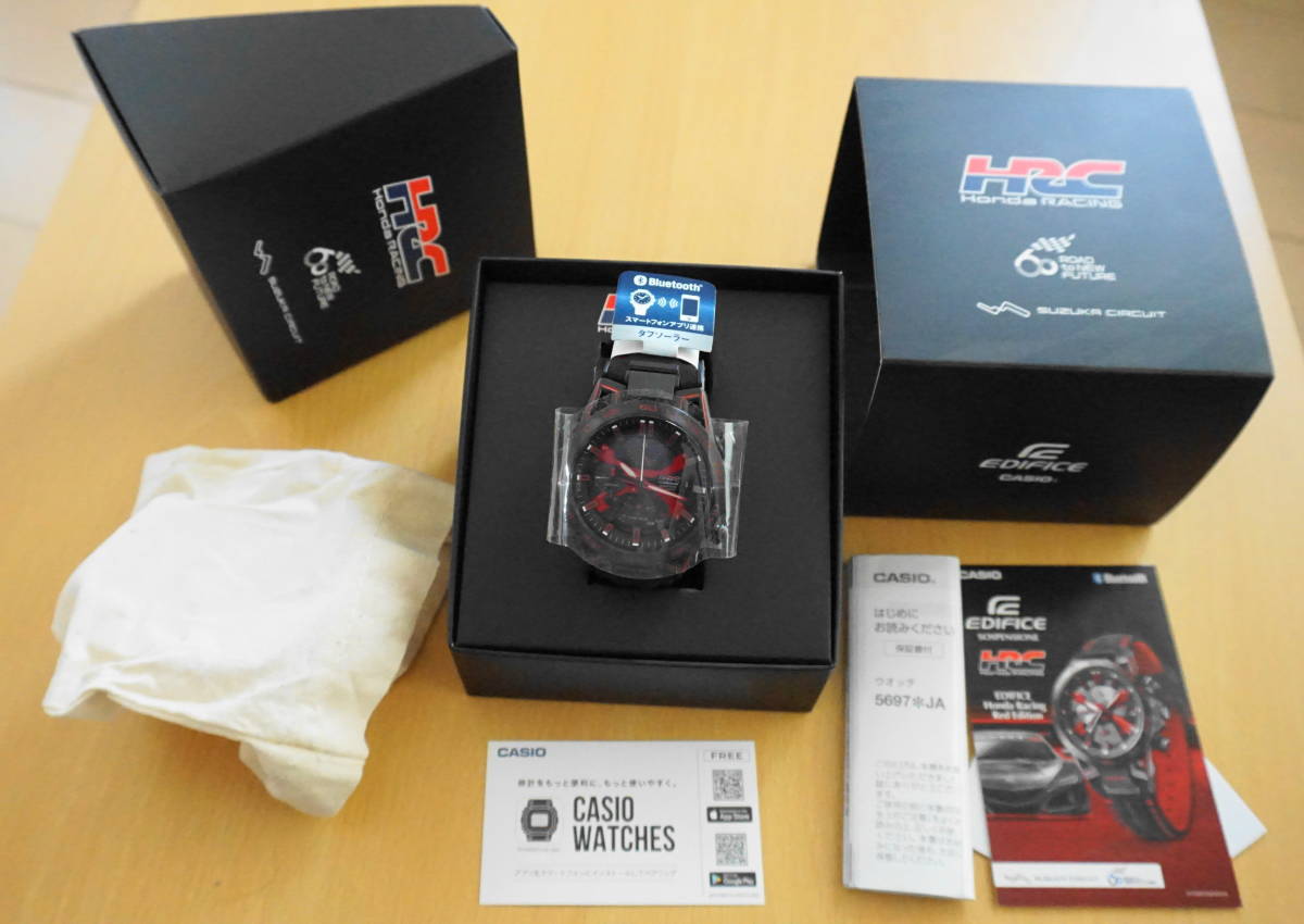 （ 数量限定品 未使用 ）鈴鹿サーキット 60周年記念　CASIO EDIFICE カシオ エディフィス Honda Racing ＨＲC Edition EQB-2000HR-1AJR _画像1