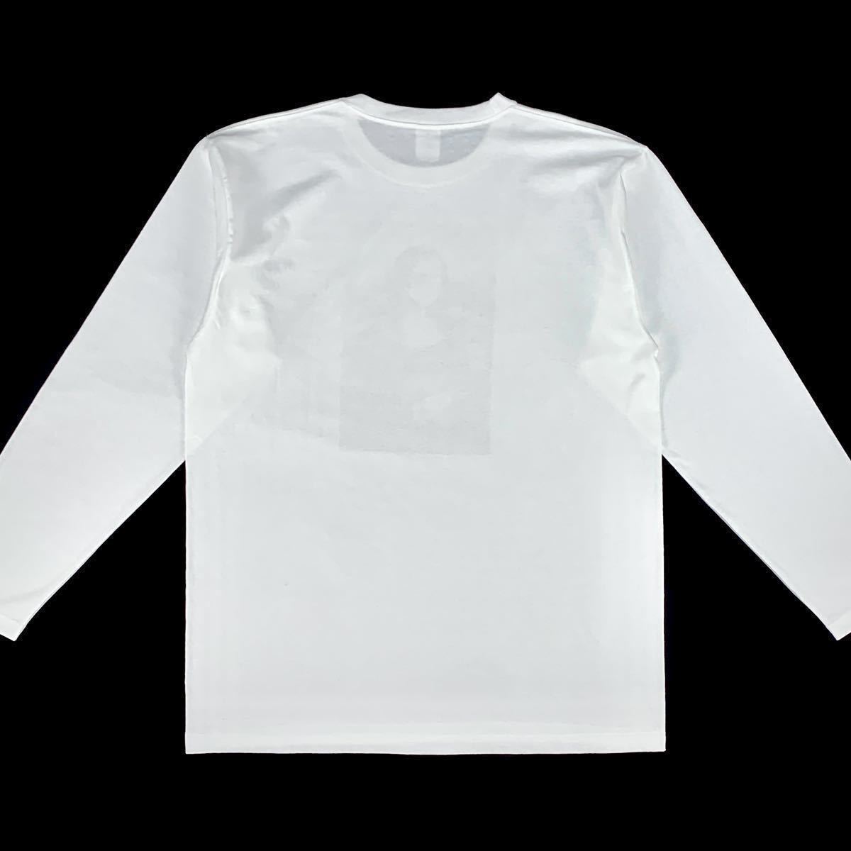 新品 未使用 モナリザ マスク ダヴィンチ 絵画 アート パロディ 大きい オーバー サイズ ビッグ ロンT 長袖 Tシャツ ユニセックス  4XL(5L)