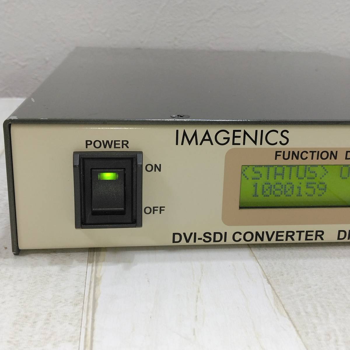 送料無料! IMAGENICS DRC-S3 イメージニクス DVI入力SDI出力変換器 DVI-SDIコンバーター 本体のみ 通電OK 動作未確認 ジャンク扱い_画像2