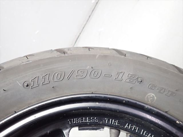 βEK23-4 Suzuki Avenis 150 CG43A (H11 year ) animation have original front wheel Wobble * rim strike . less! with tire 8 amount of crown remainder!
