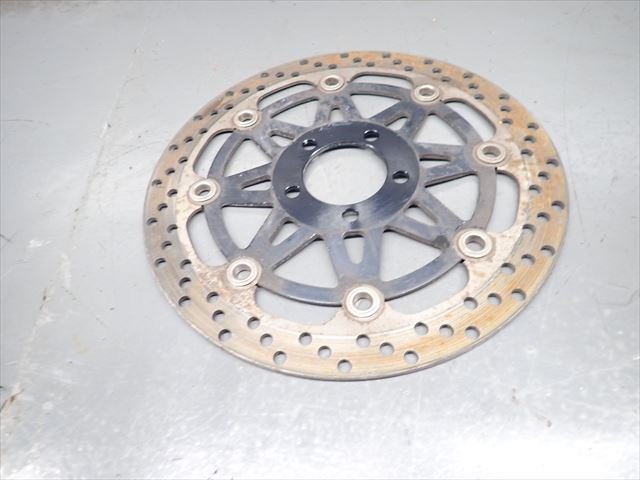 βEL05-3 カワサキ ZXR250 ZX250C (H3年式) 始動動画有 純正 フロントブレーキディスクローター 左右 段付き有り！歪み有り！_画像5