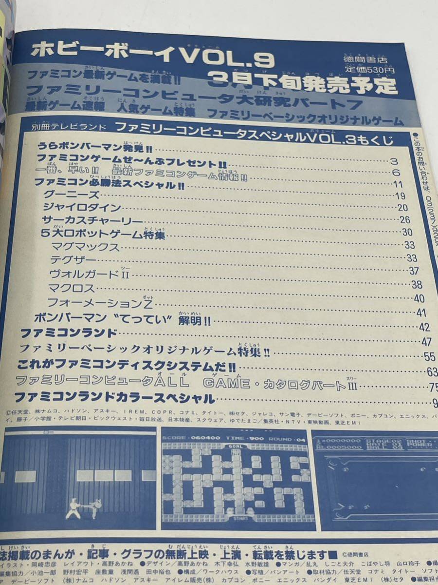 別冊テレビランド ウラ・ボンバーマン発見 ファミリーコンピュータ スペシャル vol.3 システム レトロ ゲーム雑誌 任天堂 徳間書店_画像5