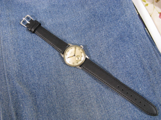 1950年代 J.W.BENSON J.W.ベンソン ミリタリー ブリティッシュウォッチ 英国アンティーク手巻腕時計 稼働品 注油済み_画像8