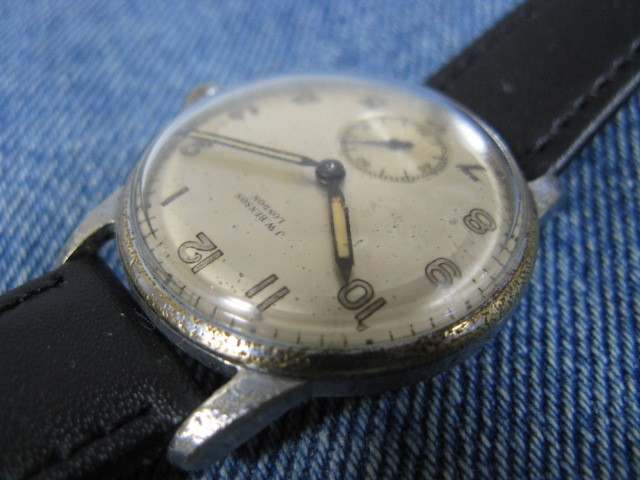 1950年代 J.W.BENSON J.W.ベンソン ミリタリー ブリティッシュウォッチ 英国アンティーク手巻腕時計 稼働品 注油済み_画像1