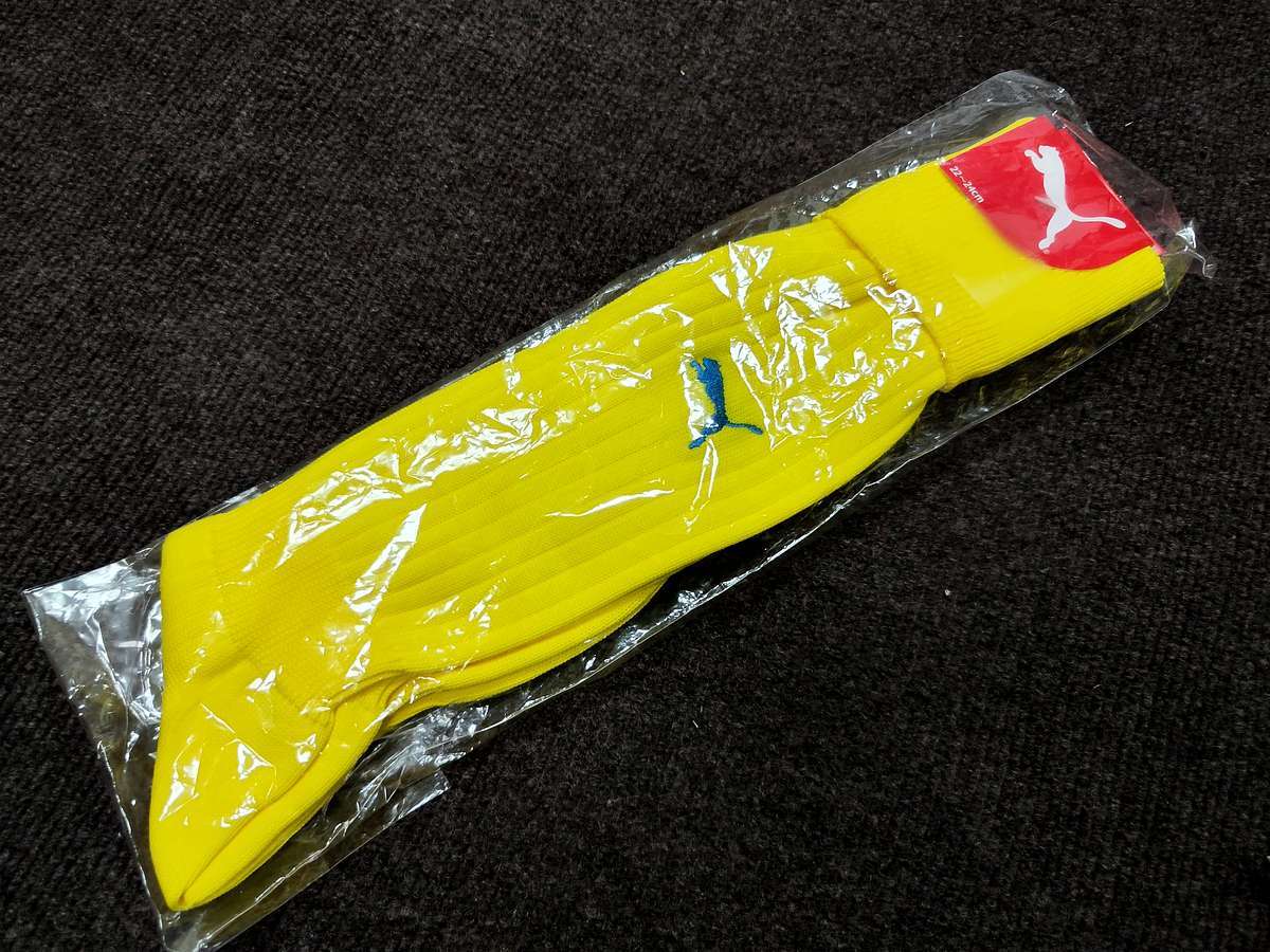 （新品未使用）22-24 黄色　PUMA　プーマ サッカーソックス スキーブーツ モトクロスブーツ -2_画像1