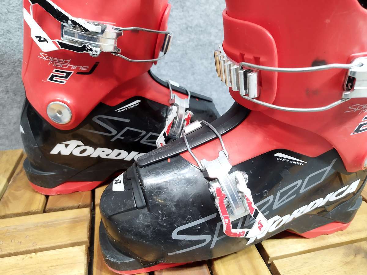 USED немного царапина есть Nordica NORDICA Speed Jr лыжи ботинки [ цвет : изображен на фотографии размер =22.5cm L=265mm] симпатичный!