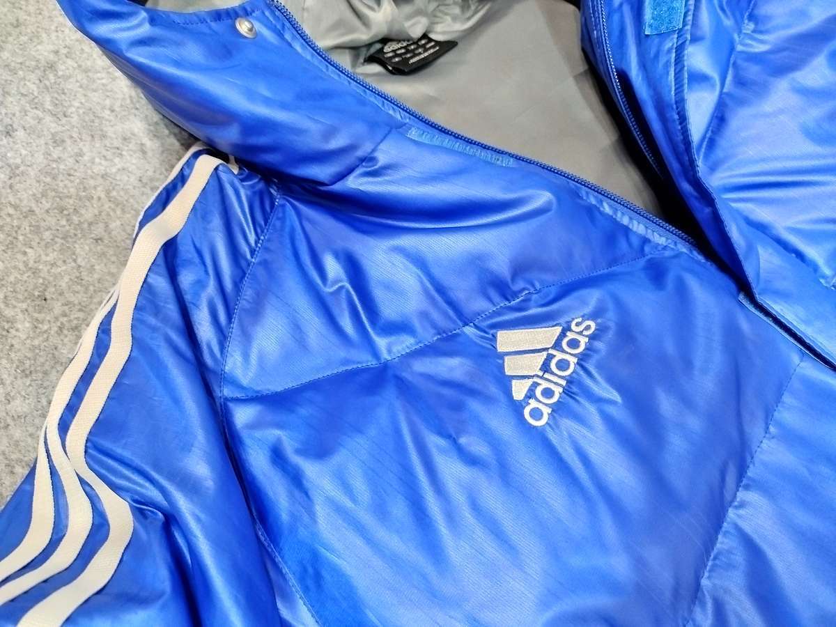  Adidas adidas soccer usually put on bench coat boa coat down coat [ size : L / color : photograph reference ] a little dirt .... soft 