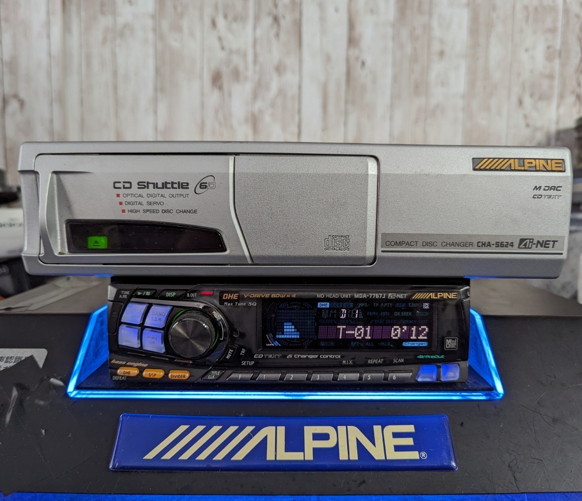 ☆ALPINE MDA-7767J 60W×4アンプ内蔵MDチューナー 名機 ☆ALPINE MDA-7767J 60W×4アンプ内蔵MDチューナー 名機