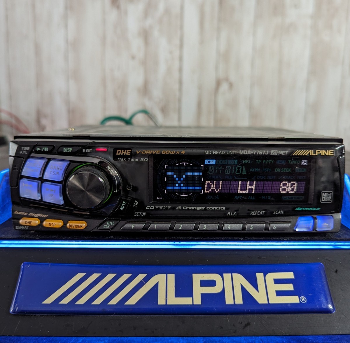 アルパイン ハイエンドモデル MDA-7767J 60W×4 CHA-S624 MD CD アルパイン ハイエンドモデル MDA-7767J 60W×4 CHA-S624 MD CD