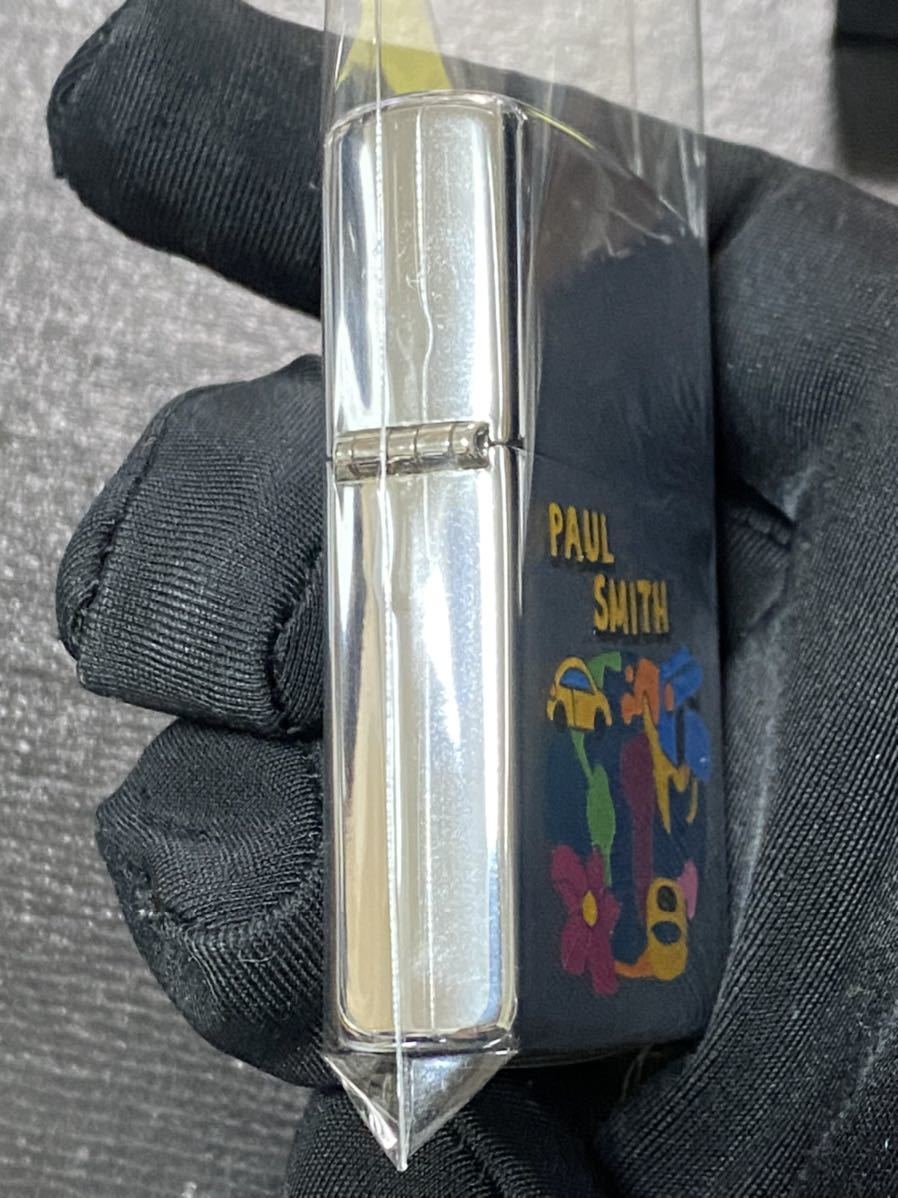 zippo ポールスミス ヴィンテージ 前面加工 希少モデル 1999年製 Paul Smith シルバーインナー 1999年製 ケース 保証書付き_画像6