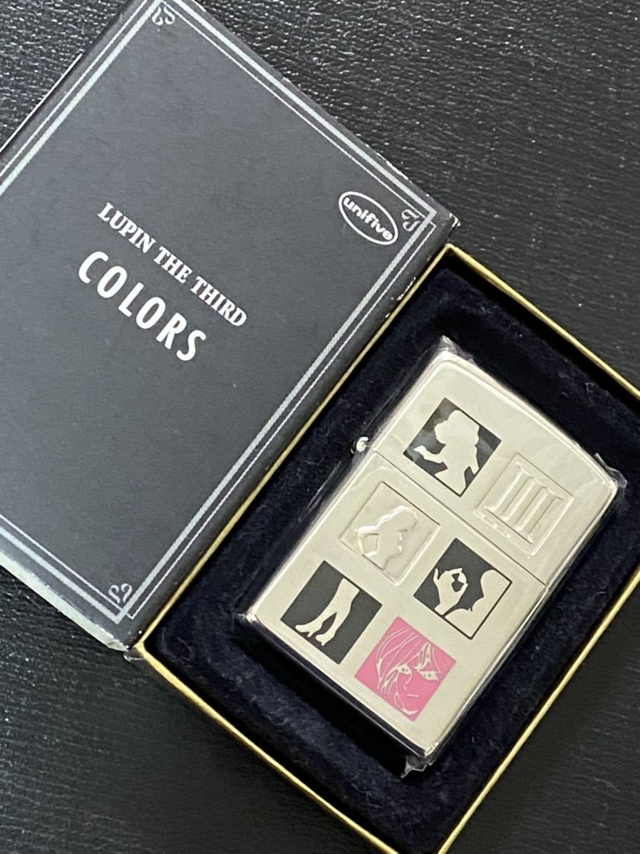 zippo LUPIN THE THIRD COLORS 不二子 希少モデル 2004年製 ルパン三世 シルバーインナー 2004年製 専用ケース 保証書付き