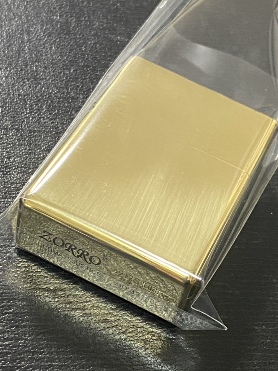 ZORRO 超重厚 アーマー ゴールド　 刻印有り zippo型 オイルライター 削り出し製造 真鍮 無垢 重厚アーマー