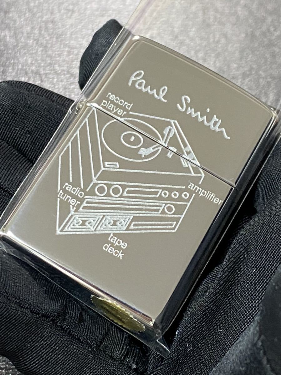 zippo ポールスミス ヴィンテージ 前面刻印 希少モデル Paul Smith シルバーインナー 1999年製 ケース 保証書付き