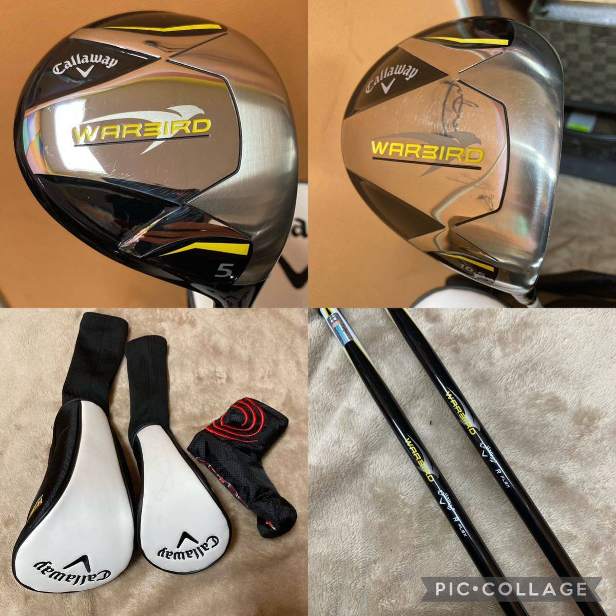 初心者 ビギナー向け ゴルフクラブ セット callaway warbird キャロウェイ ウォーバード ドライバー ウッド アイアン パター バッグ セット_画像3