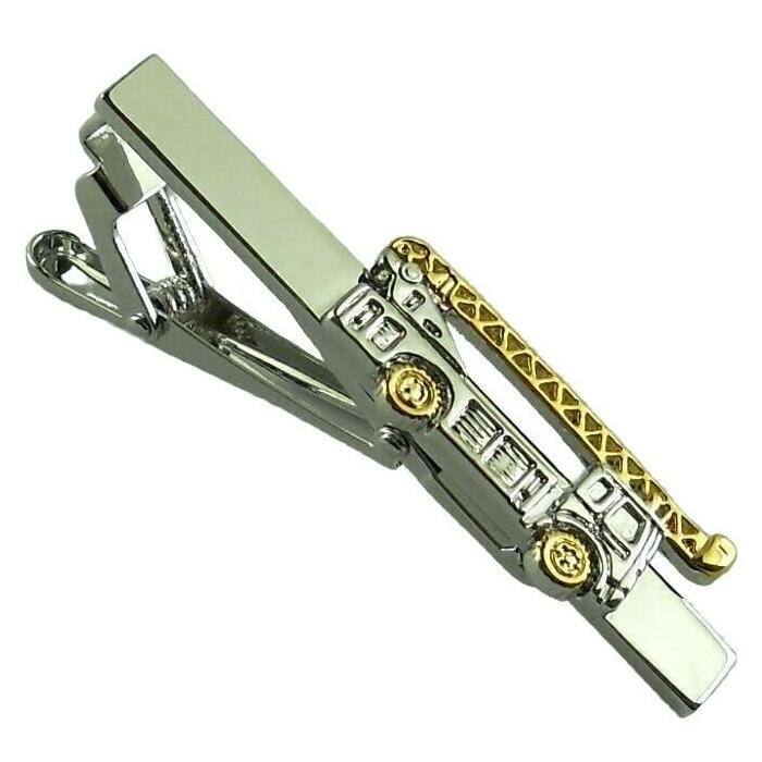 * necktie pin Uni -k car car fire-engine silver & Gold [ free shipping ]*