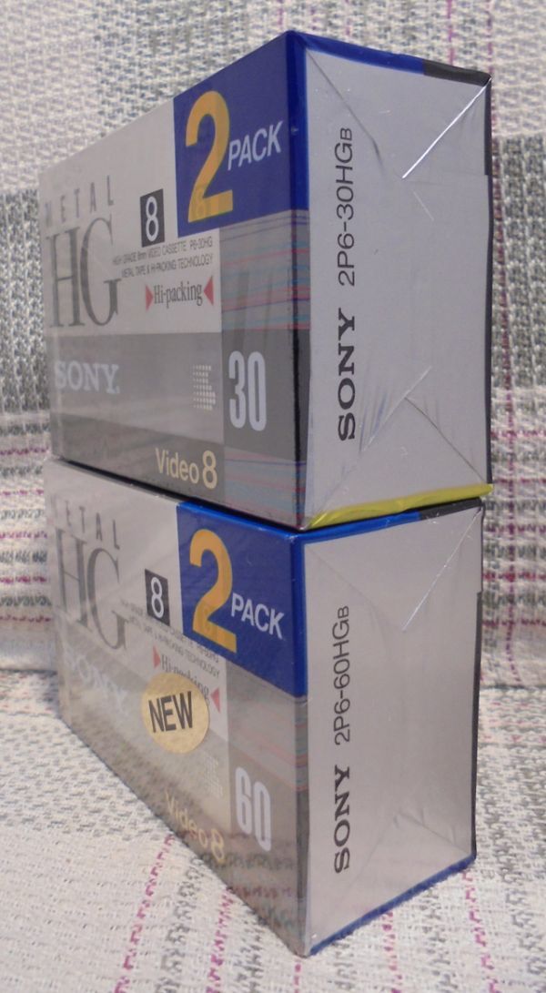 SONY Video8 METAL HG(P6-30HG/P6-60HG) unopened goods 2 pack set ( total 4ps.@)