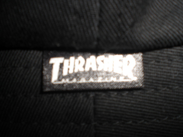THRASHERスラッシャー スケートボード スケボー ハット 帽子 キャップ 黒 TH-CN-H01Bの画像7