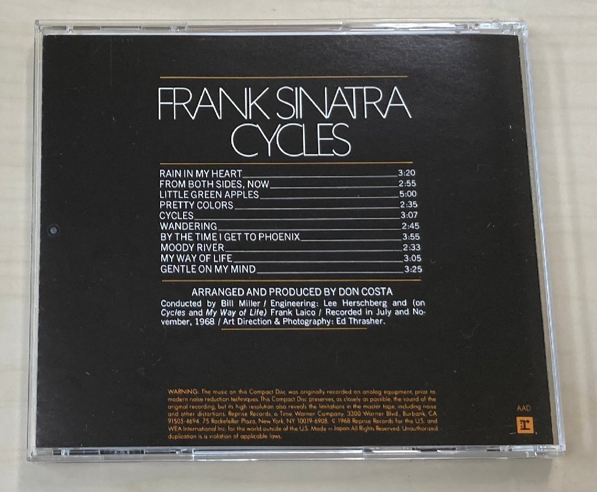 CDB4151 フランク・シナトラ FRANK SINATRA / 恋のサイクル（君だけに生きて） 国内盤中古CD　ゆうメール送料100円_画像2