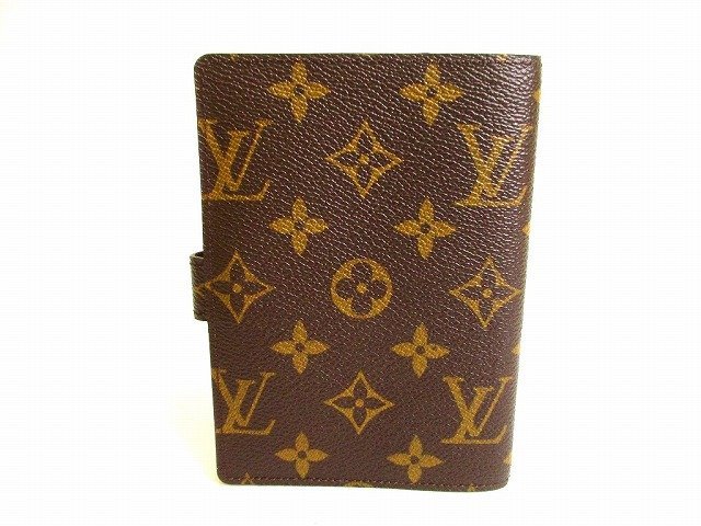 【未使用保管品】 ルイヴィトン LOUIS VUITTON モノグラム キーポルモチーフ アジェンダ PM 手帳カバー システム手帳 メンズ レディース_画像2