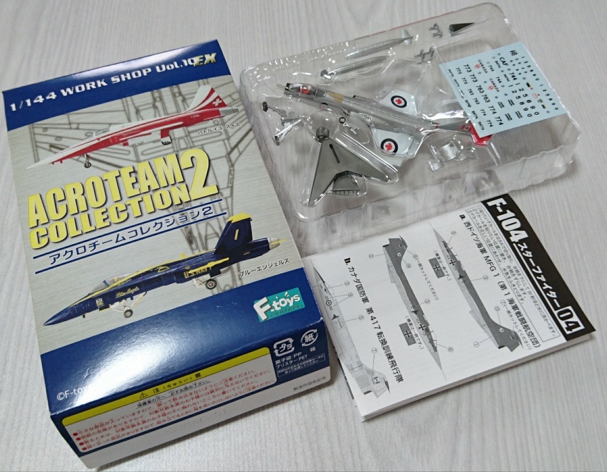 F-104 スターファイター カナダ国防軍 第417転換訓練飛行隊 F-toys エフトイズ アクロチームコレクション２ 1/144 未組立 ブリスター未開封_画像1