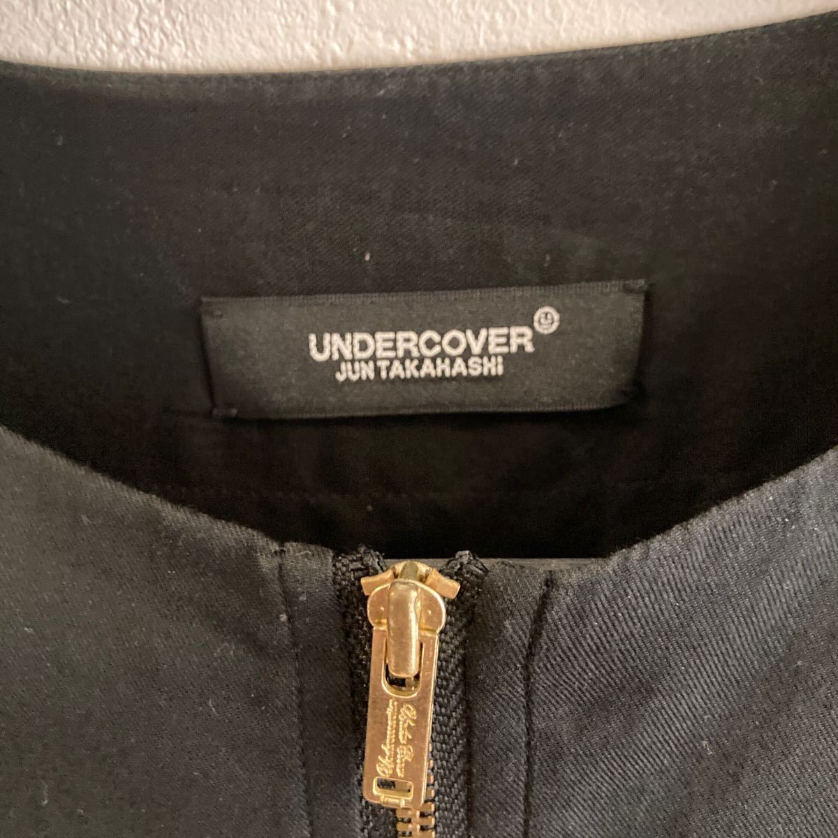 UNDERCOVER/アンダーカバー/長袖シャツ/21SS /UC1A4409/ビエラファスナー /ハーフジップ プルオーバー /ブラック/サイズ3_画像4