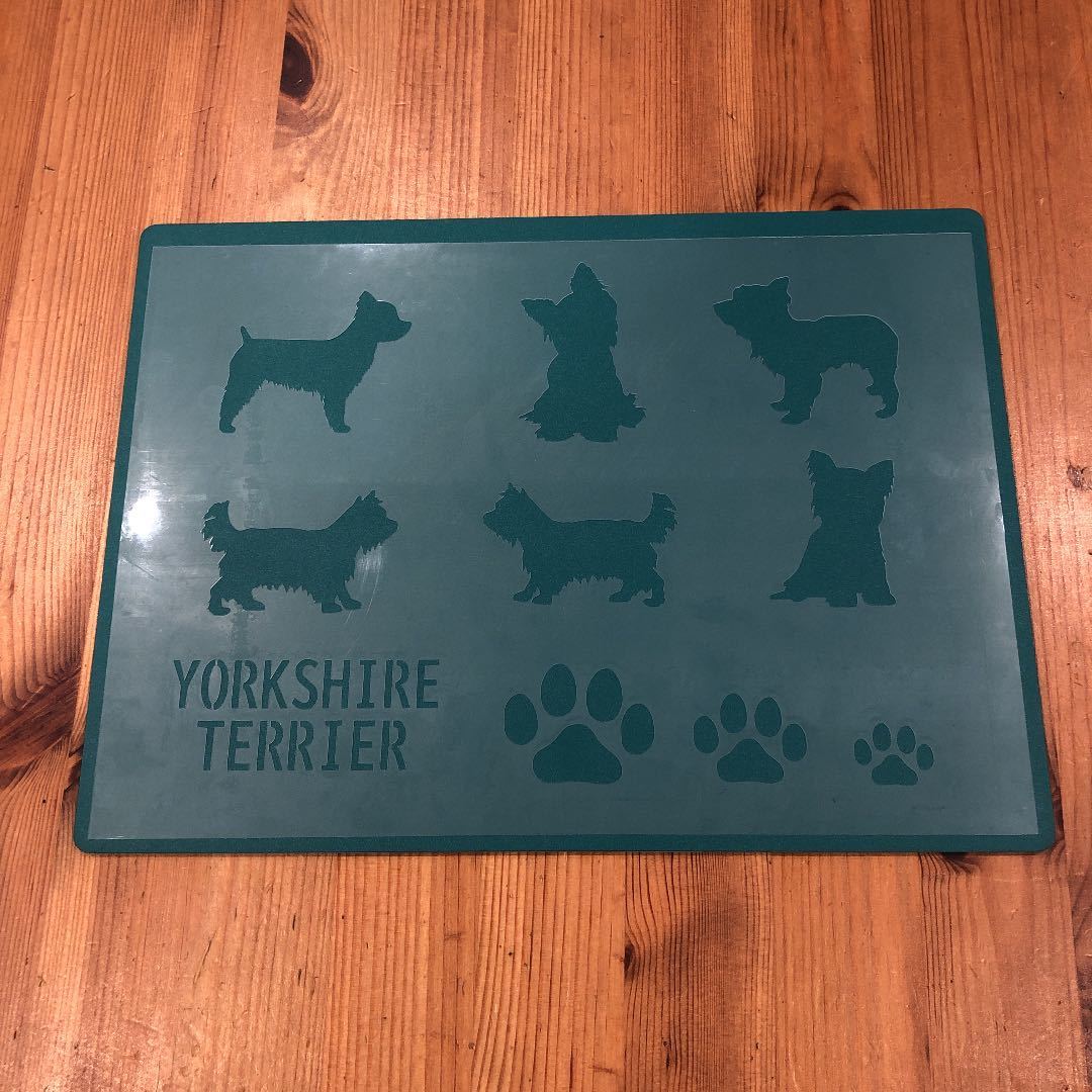 No.186 stencil seat yoke car terrier dog ....DOG man front interior DIY stencil plate Latte art 