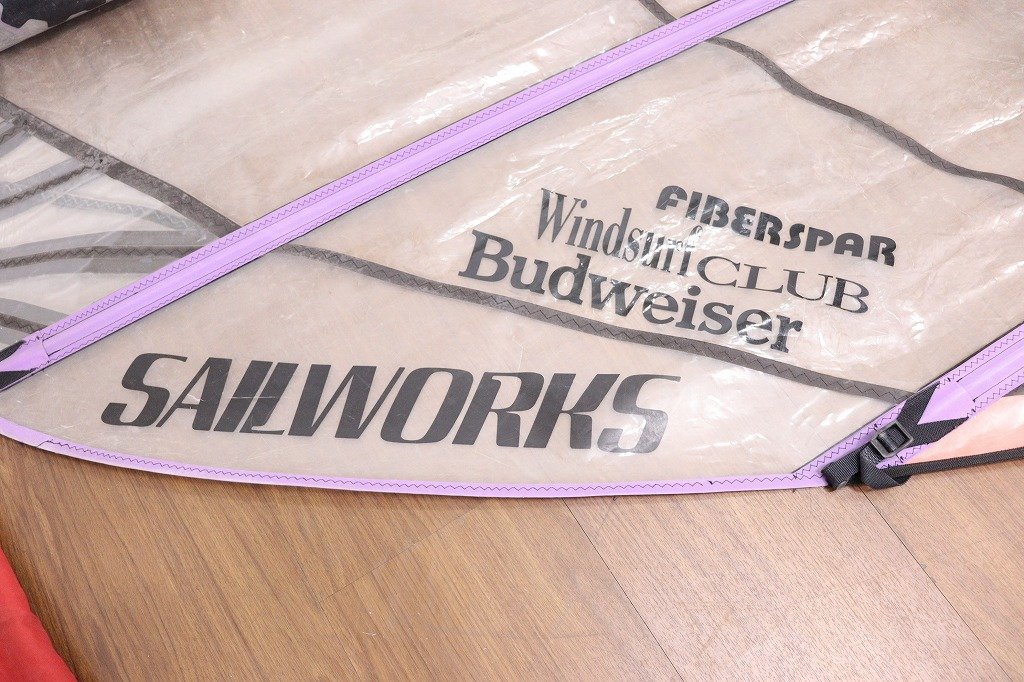 S3197◆SAILWORKS◆ウィンドサーフィン◆セイル◆現状品◆一部破れ有◆6.5RACE_画像3