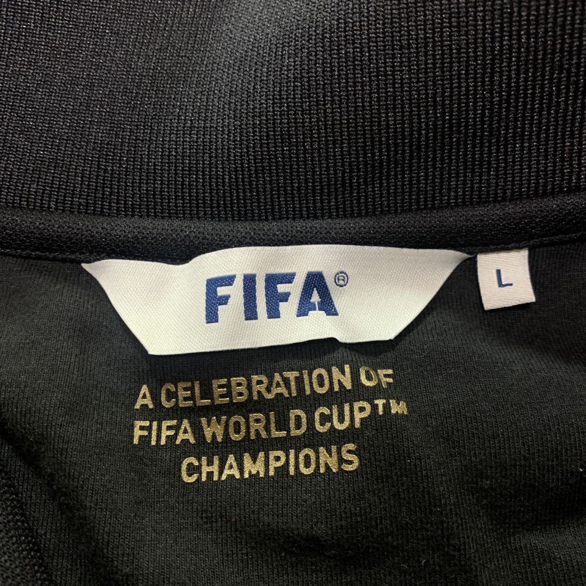 FIFA WORLD CUP CHAMPIONS ジャージ トラックジャケット サッカー ワールドカップ メンズ Lサイズ ブラック ゴールドの画像7