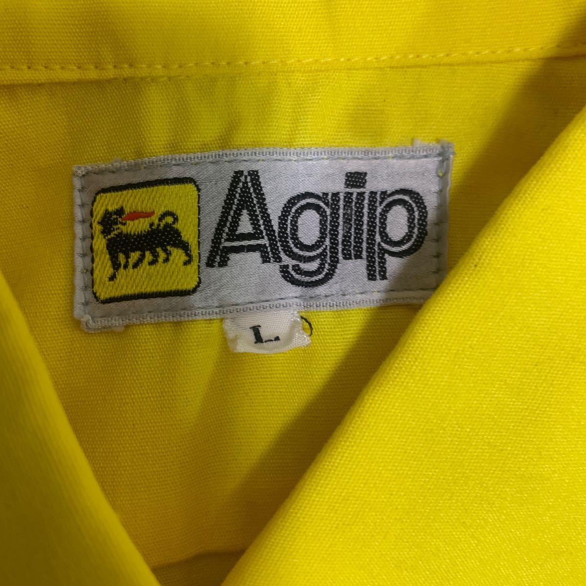 当時物 Lサイズ Agip Ferrari スクーデリア フェラーリ イエロー 当時物 Lサイズ Agip Ferrari スクーデリア フェラーリ イエロー