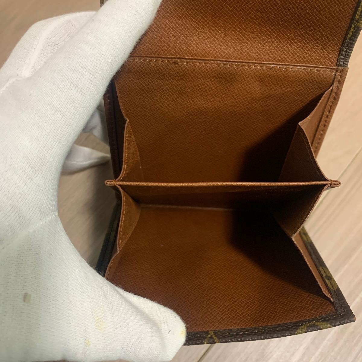 ほぼ未使用 LOUIS VUITTON ルイヴィトン モノグラム ポルトモネ ビエ カルトクレディ 三つ折り財布 M61660 822AN_画像8