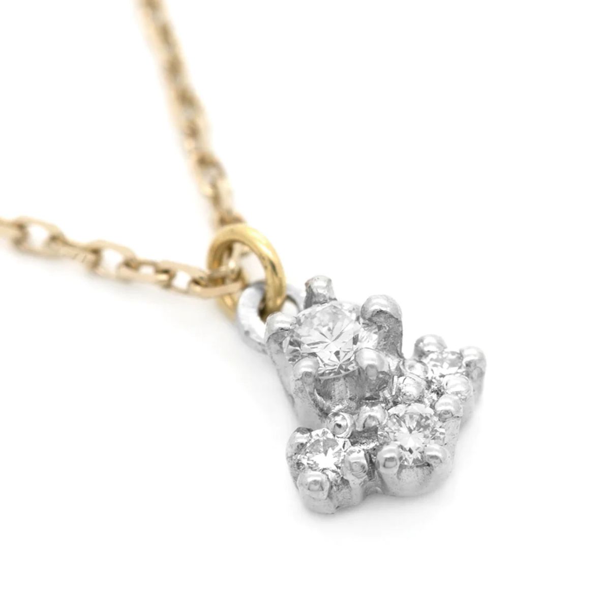 18金×プラチナ★ダイヤモンドネックレス （1467A）