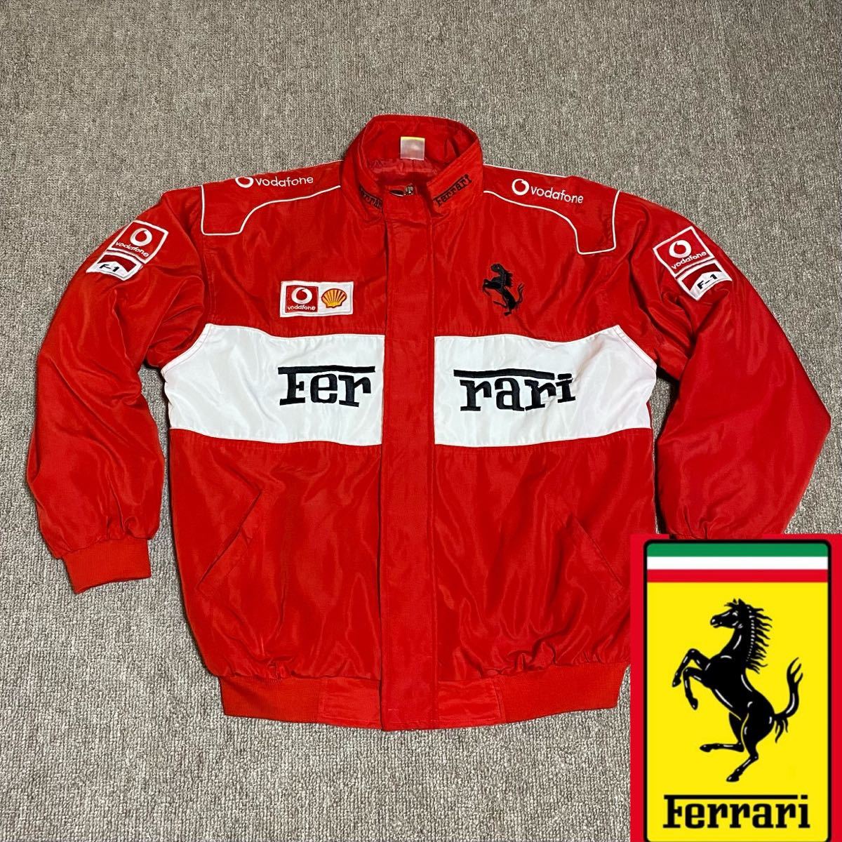 貴重　90年代後半〜2000年代前半頃　F1　スクーデリア・フェラーリ　ブルゾン　ジャケット　Scuderia Ferrari formula1