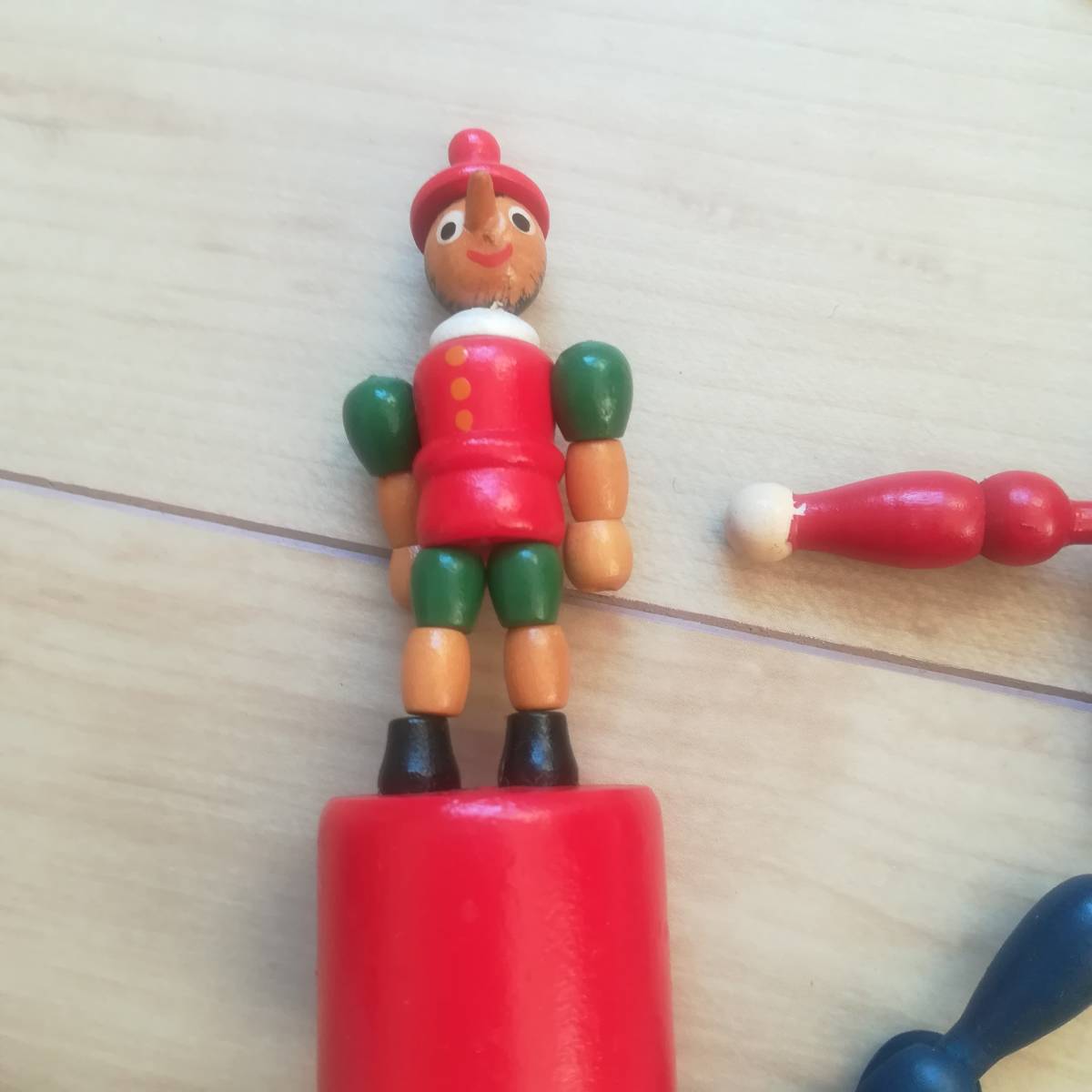 ヨーロッパ 木製おもちゃ ヴィンテージ 手足が動く ピノキオ 兵隊の画像3